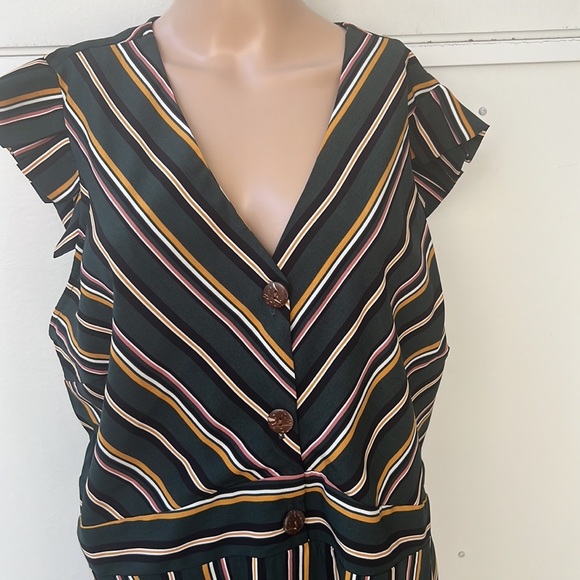Monteau Womens Sleeve Striped Fit Flare Dress size 3X - Picture 5 of 8